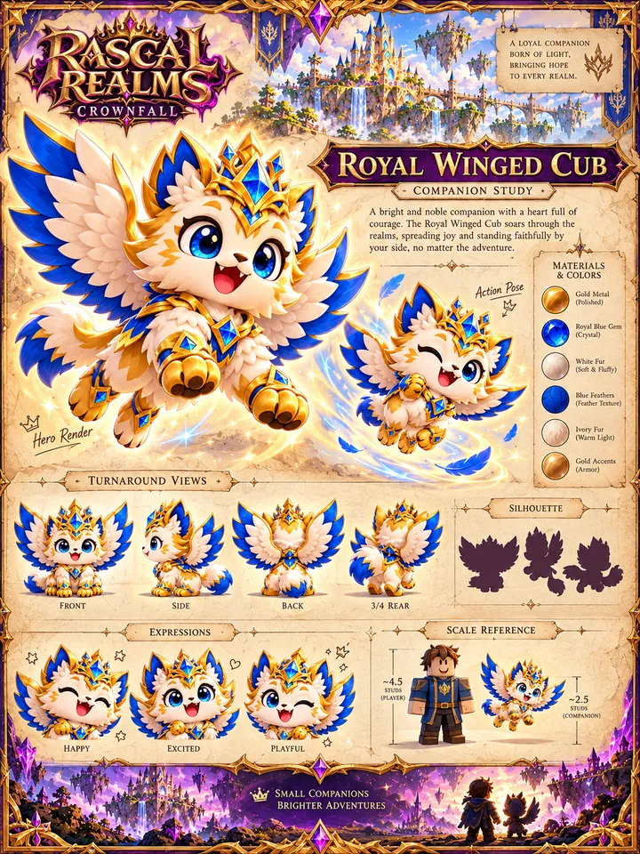 Royal Winged Cub companion concept study