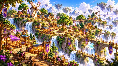 Concept art of Starting Village