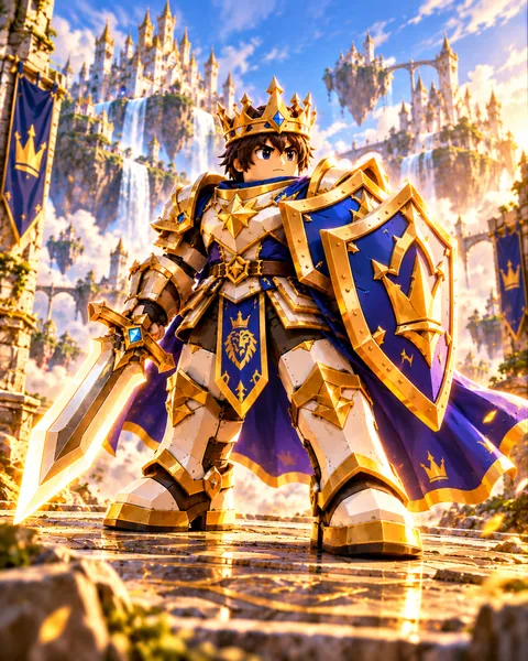 Crown Knight hero concept art